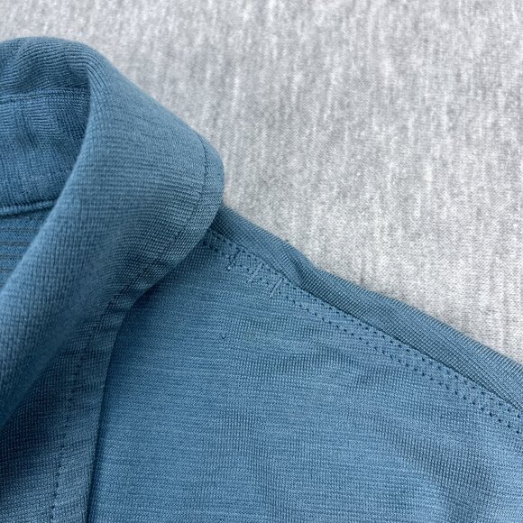 Lululemon Evolution Polo Shirt Mens M (Estimated) Blue Short Sleeve Stretch - Picture 4 of 8
